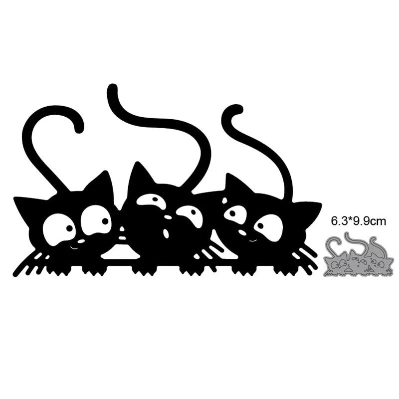 Craft Dies Metal Cutting Dies Cut Die Cat Catching Butterfly Scrapbooking Die Craft Paper Knife Mould Blade Punch Steencils Dies