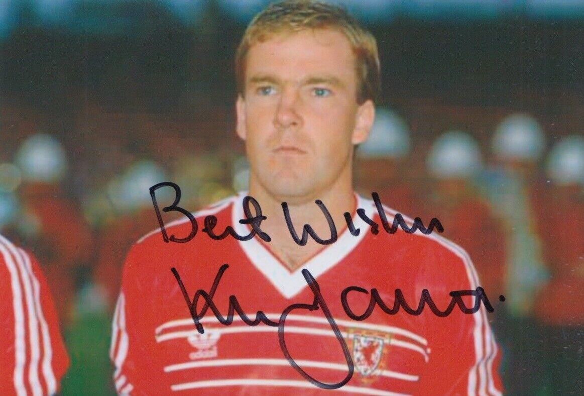 KENNY JACKETT HAND SIGNED 6X4 Photo Poster painting WALES FOOTBALL AUTOGRAPH 1