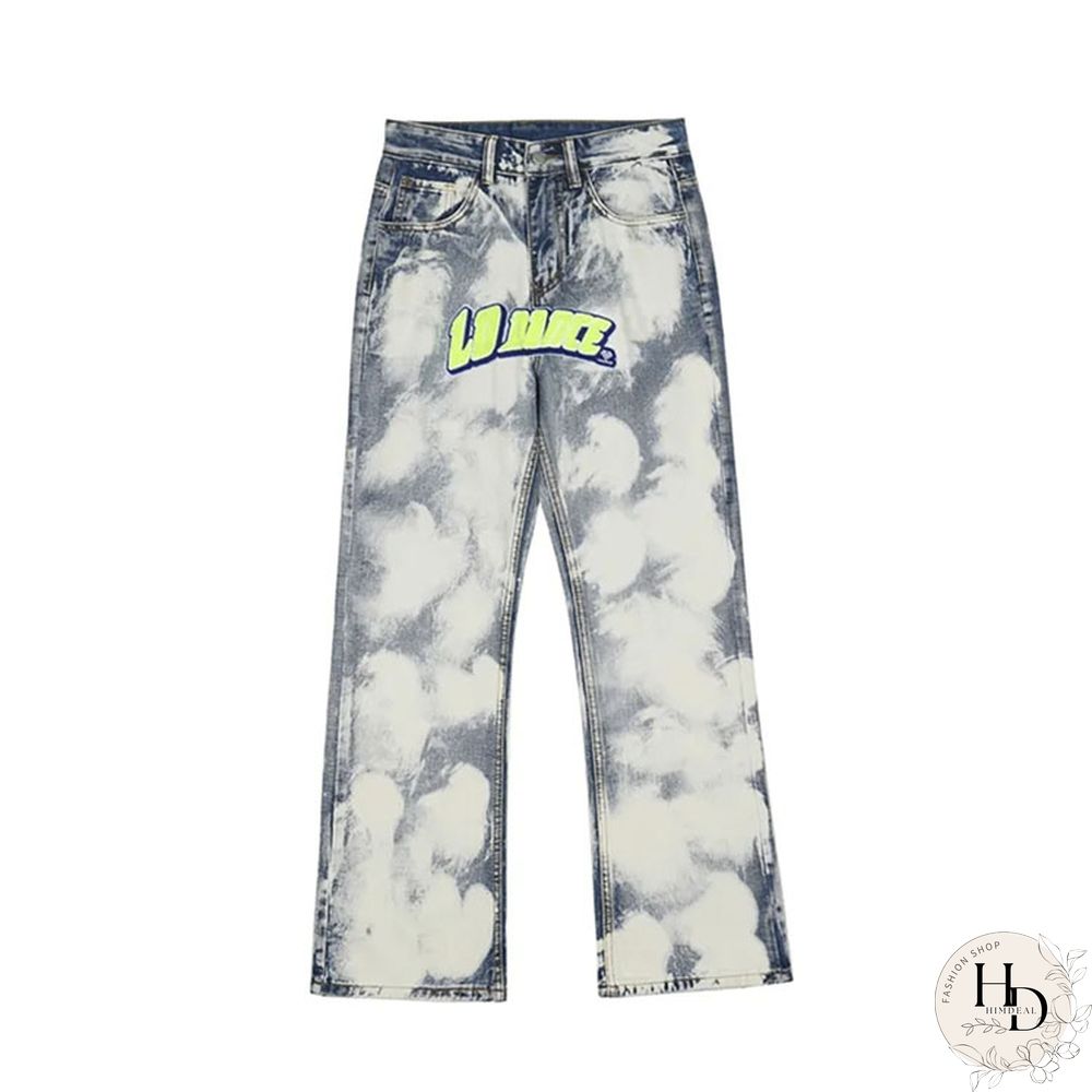 Unisex Hiphop Splash Ink Trousers