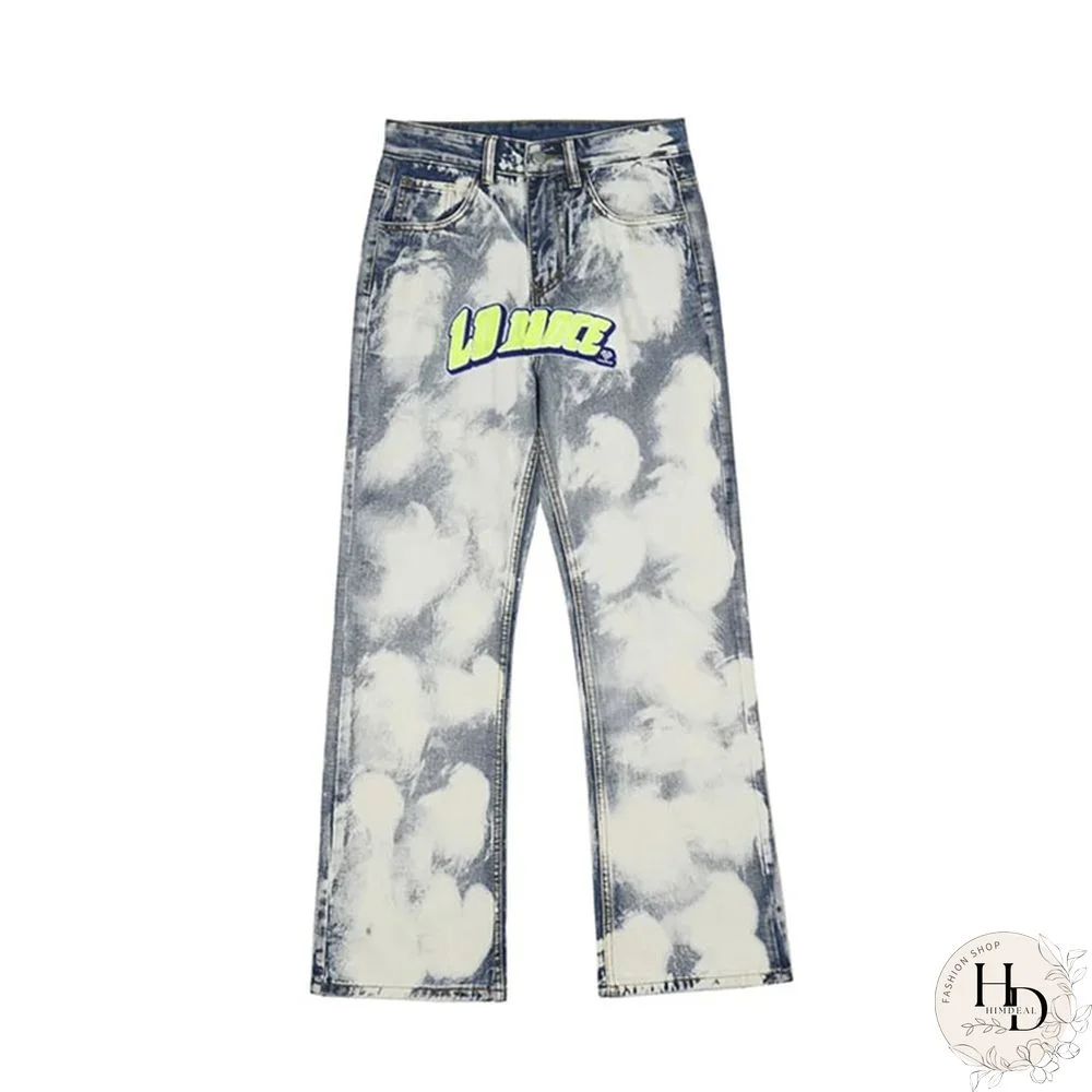 Unisex Hiphop Splash Ink Trousers