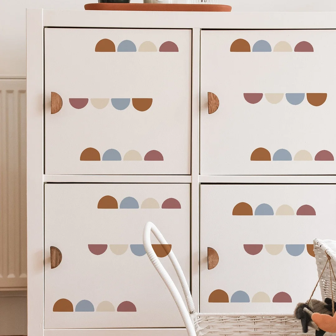 Boho Nursery Creative Wall Sticker for Kids Room Baby Girls Boys Living Room Home Decor Cartoon Dots Animals Vintage Stickers