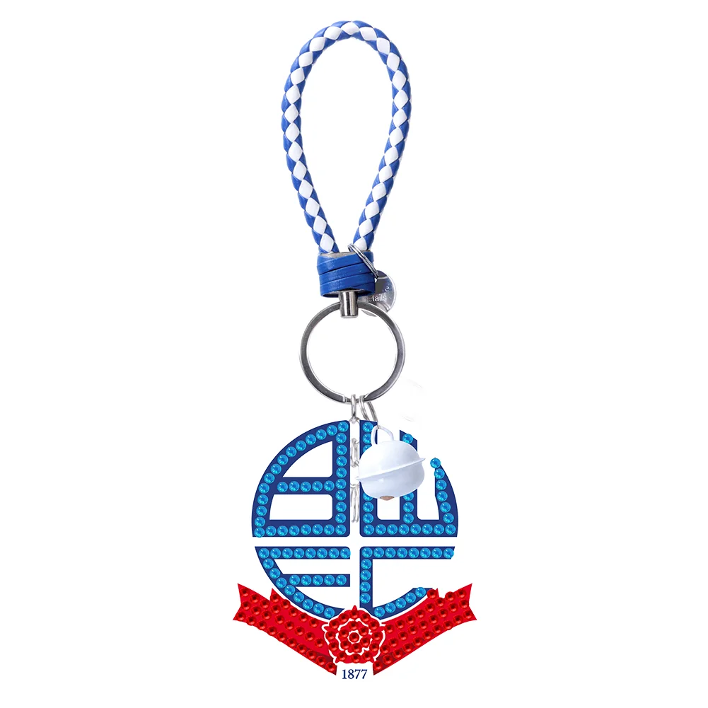 UK Football Club DIY Diamonds Painting Keychain Crystal Mosaic Keyring Crafts Gift(Double Sided)