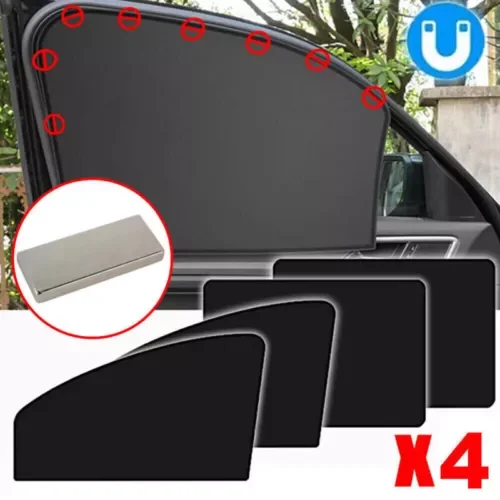 Dronehint 4x Magnetic Car Window Sunshade Visor Cover Parts UV Block Cover Car Accessories (For: Acura) Parts