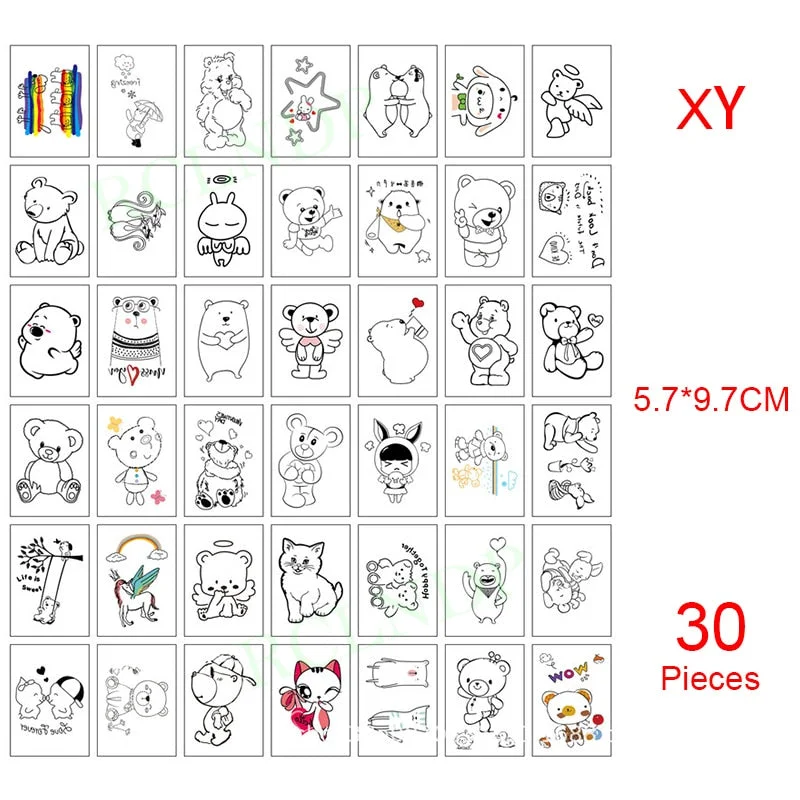 Temporary Tattoo Sticker Set Moon Skull Cross Butterfly Tatoo Flash Tatto Fake Waterproof Stickers for Men Women Girls 50 Pcs