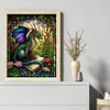 (US Only)Full Embroidery cotton Thread 14CT Printed Pterodactyl Cross Stitch 45x55cm