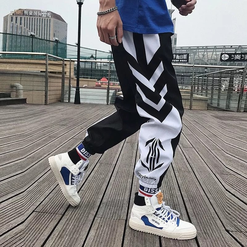 2021 Streetwear Hip hop Joggers Pants Men Loose Harem Pants Ankle Length Trousers Sport Casual Sweatpants White Techwear M-2XL