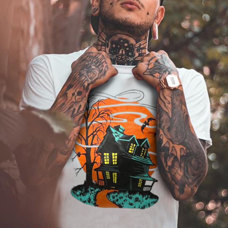 House Printing Casual Men's T-shirt Designer -  UPRANDY