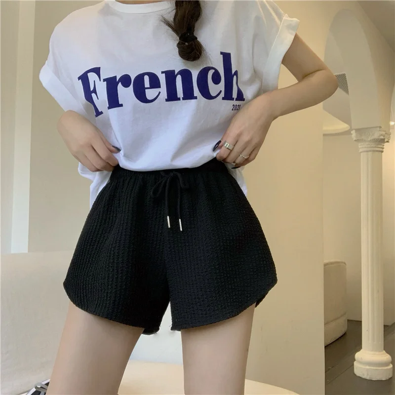Uveng Uveng Fitness Shorts Female 2024 Summer Thin Loose Casual Large Size Wide Leg High Waist A Word Student Sports Hot