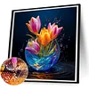 Luminous Flowers-Full Round Diamond Painting