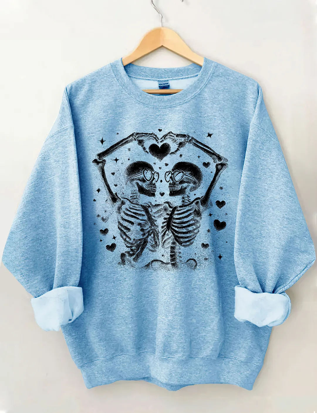 Valentine Skeleton Couple Sweatshirt
