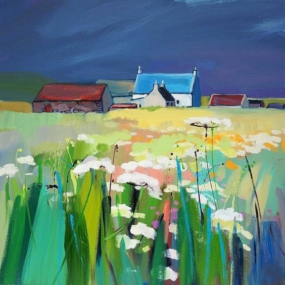 

Cottages Wild Flowers – Paint By Numbers - 40*50CM, 501 Original