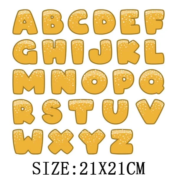 Beautiful Number Thermal Stickers On T-shirt Bag DIY Washable Patches Funny Design Iron On Transfers For Clothes Appliqued Decor