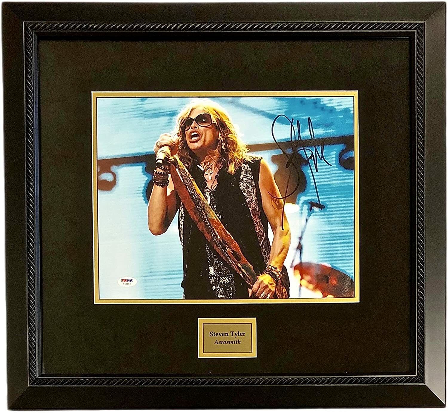 STEVEN TYLER Autographed Hand SIGNED 11x14 Photo Poster painting FRAMED AEROSMITH PSA/DNA NICE!