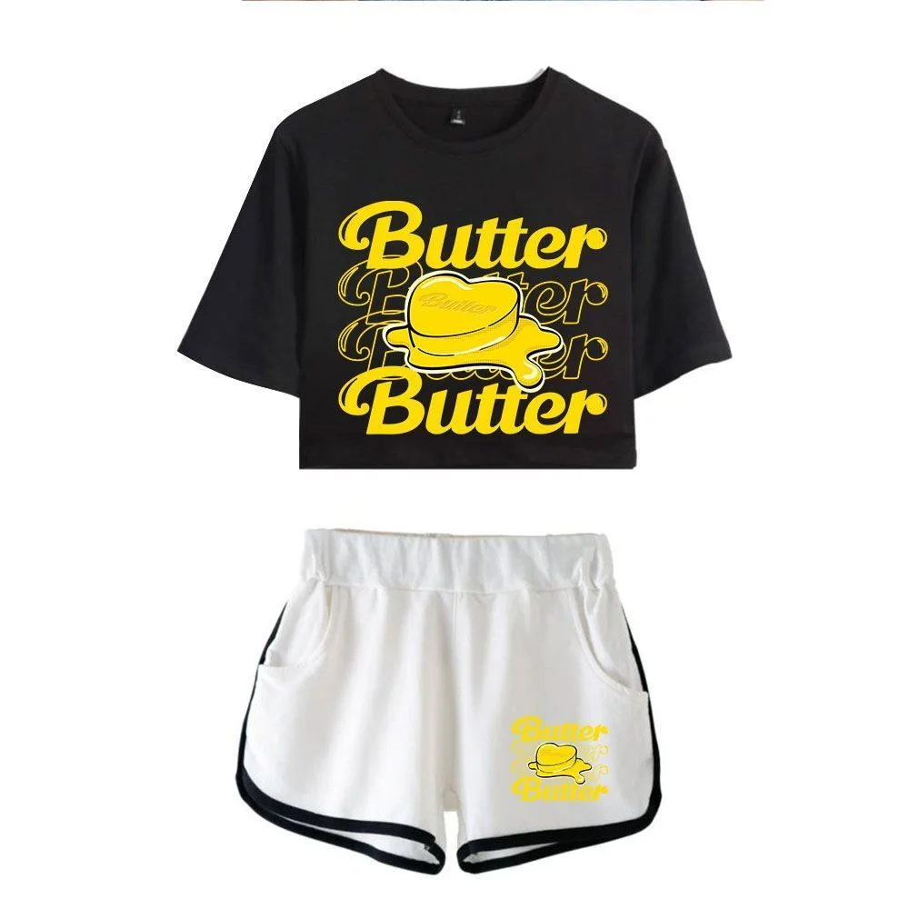 방탄소년단 Butter T-shirt Shorts Suit