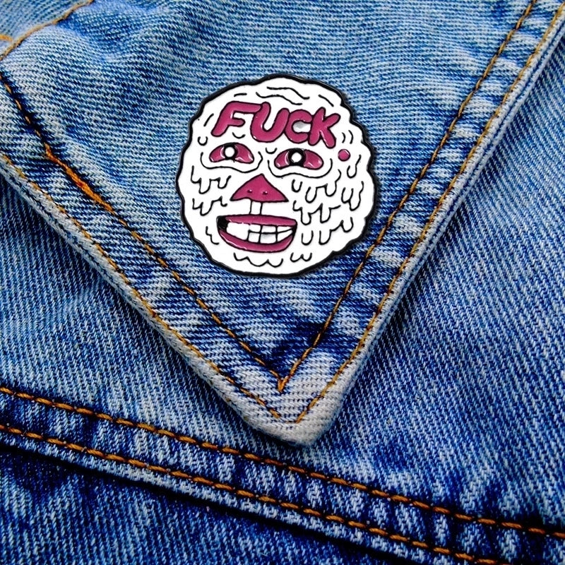 Funny Pin Cartoon Alloy Enamel Women’S Brooches