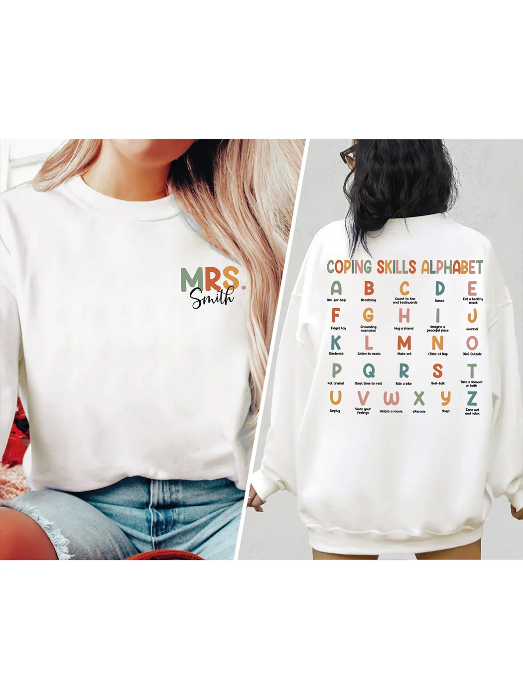 Custom Name Social Work Gifts RBT Sweatshirt / DarkAcademias /Darkacademias