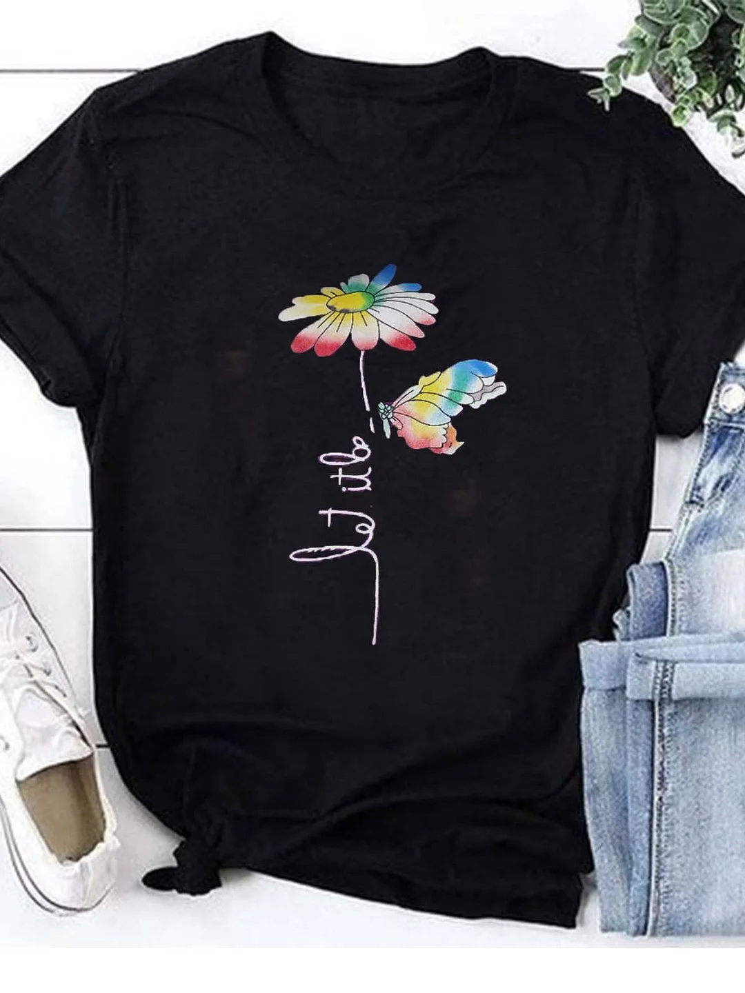 Floral Holiday T-shirt
