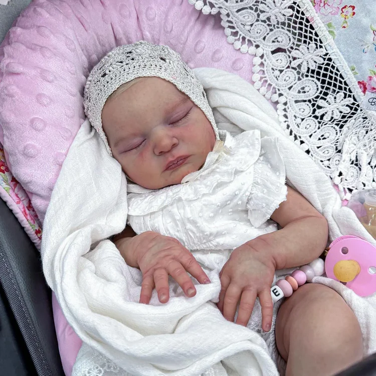  20" Handmade Lifelike Reborn Painted Hair Baby Girl Named Masila - Reborndollsshop®-Reborndollsshop®