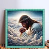 Earth Jesus-11CT Stamped Cross Stitch 40*40cm