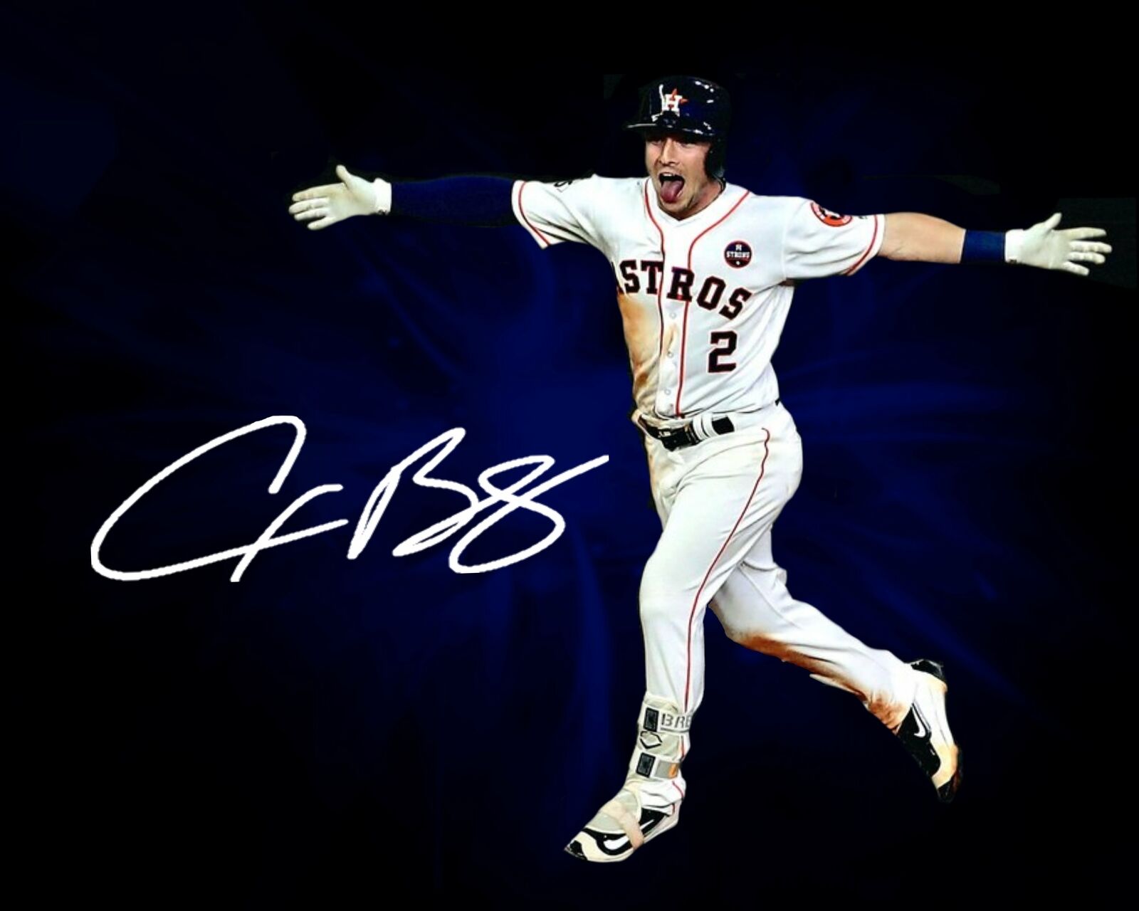 Alex Bregman Facsimile Signed 8x10 Photo Poster painting - Houston Astros MLB