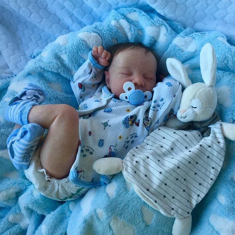 20'' Newborn Baby Boy Wesrb Doll That Look Real Boy,Cute Lifelike Handmade Soft Silicone Reborn Sleeping Doll Rebornartdoll® RSAW-Rebornartdoll®