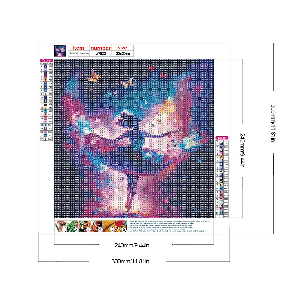 Diamond Painting - Full Round Drill - Ballet Dancer(Canvas|30*30cm)