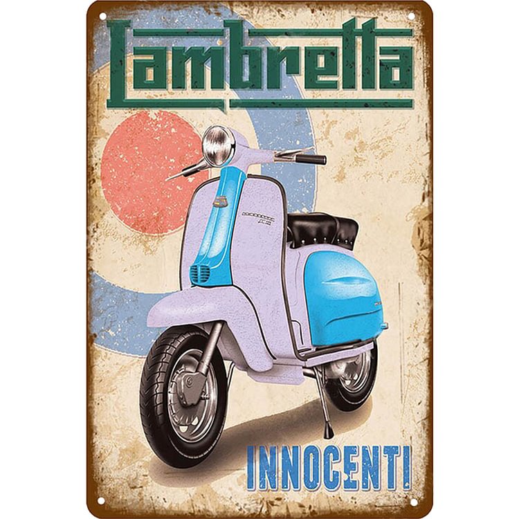 【20*30cm/30*40cm】Lambretta Scooter - Vintage Tin Signs/Wooden Signs