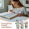 3Pcs DIY Pearl Painting Butterfly Flowers Bookmark with Butterfly Pendant Home Office Supplies Gift for Book Lovers