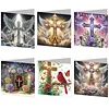 12pcs Holiday Pattern DIY Diamond Painting Greeting Card Set with Envelope Diamond Painting Daily Wishing Cards for Birthdays Thanksgiving & Special Occasion