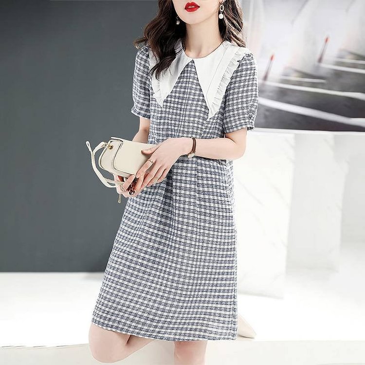 Checkered/plaid A-Line Dresses QueenFunky