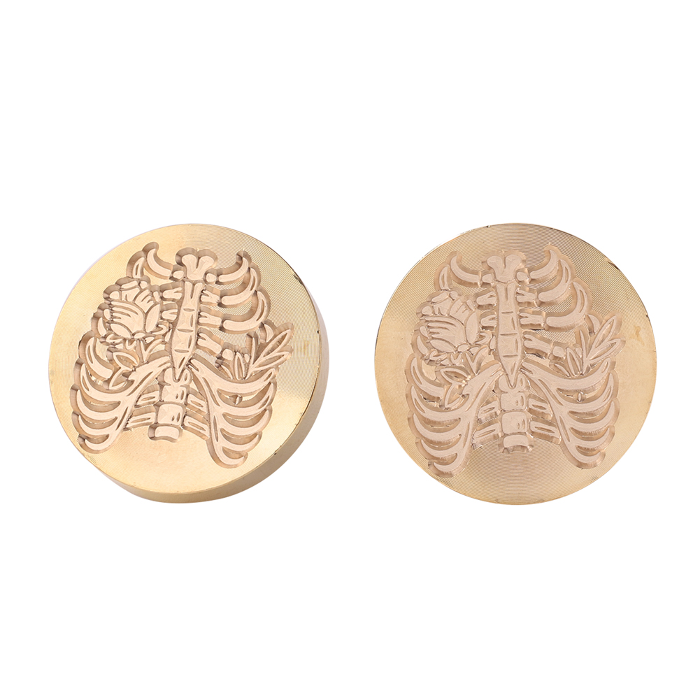 

30mm Skull Round Fire Lacquer Seal Wax Head - Wax Seal Stamp, 501 Original