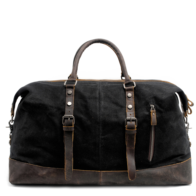 Men's Hand Large Capacity Portable Travel Waterproof Waxed Canvas Crossbody Bag