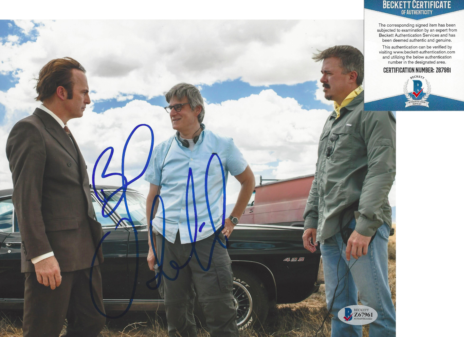 BOB ODENKIRK SIGNED 'BETTER CALL SAUL' 8x10 Photo Poster painting BREAKING BAD BECKETT COA BAS