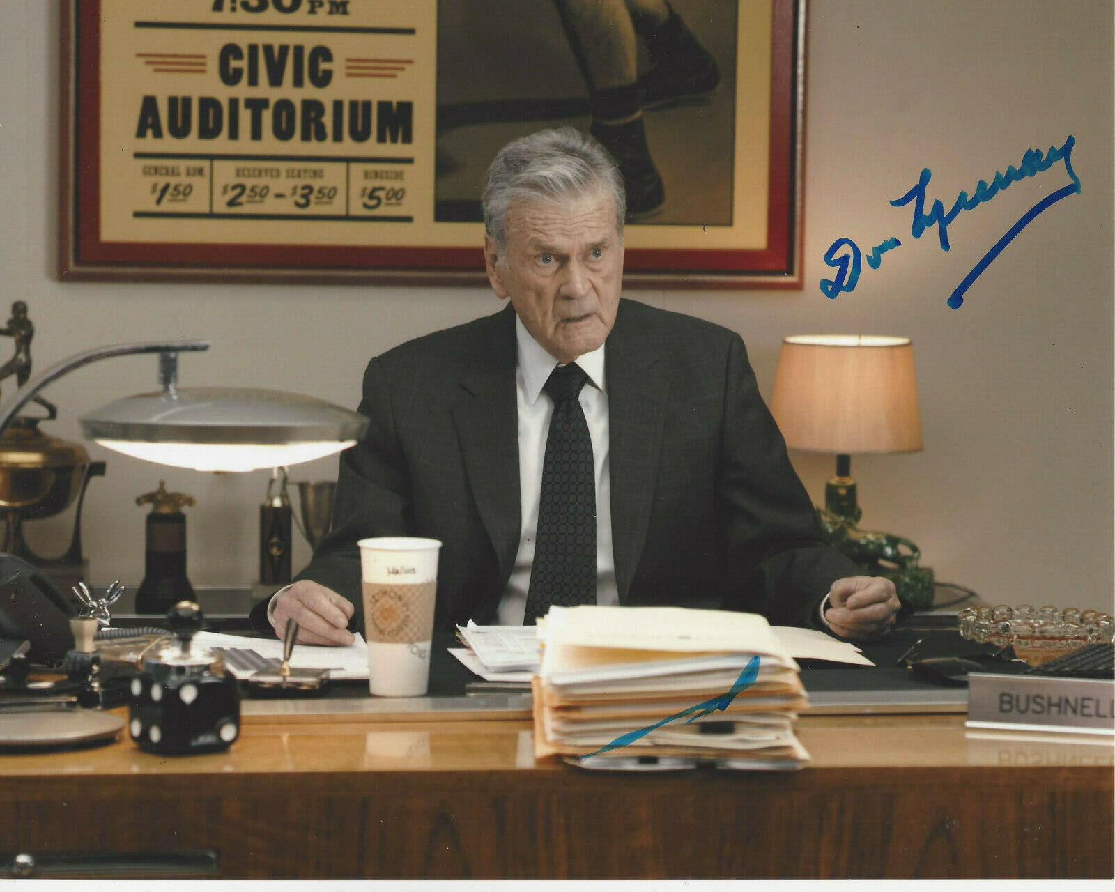 DON MURRAY SIGNED 'TWIN PEAKS' BUSHNELL MULLINS 8x10 SHOW Photo Poster painting B w/COA ACTOR