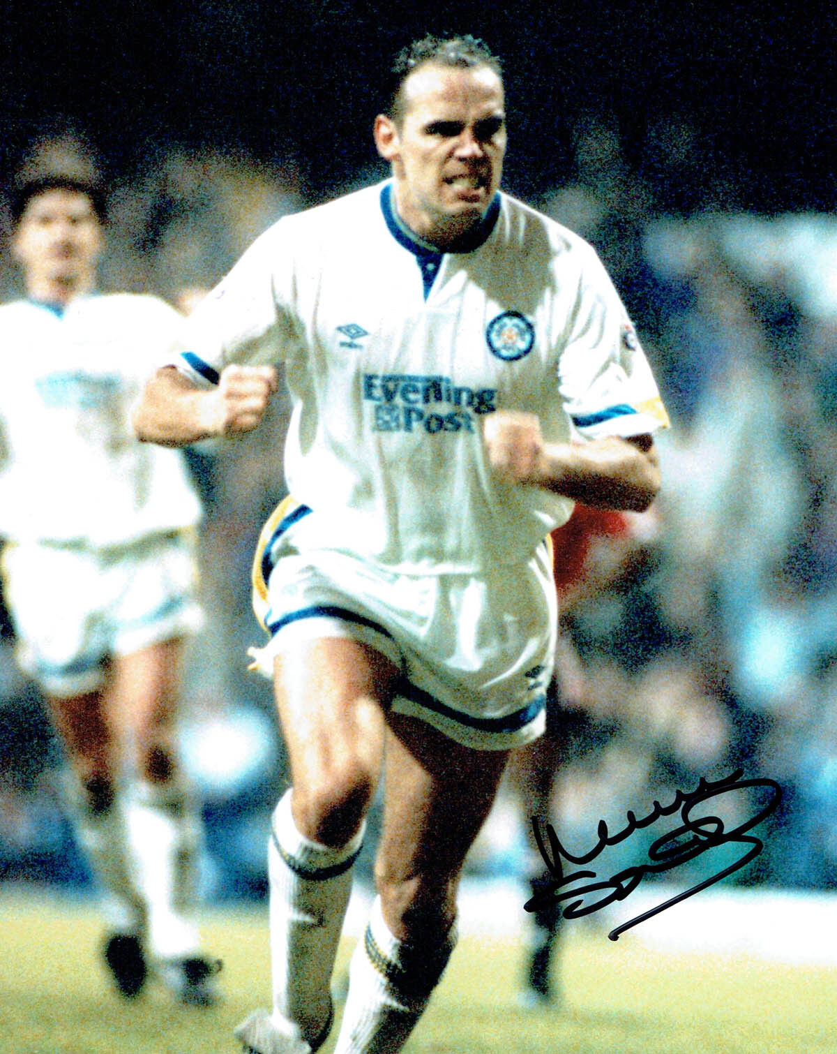 Mel STERLAND SIGNED RARE 10x8 Photo Poster painting Autograph Leeds United AFTAL COA