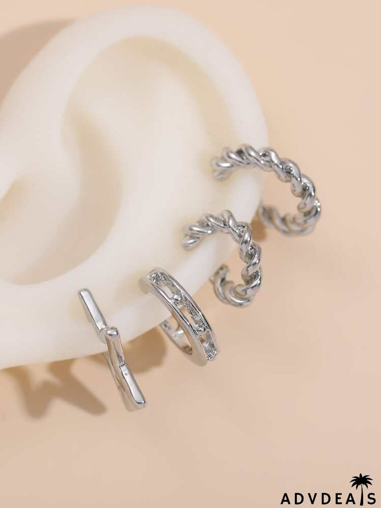 4pcs Star Design Ear Cuff