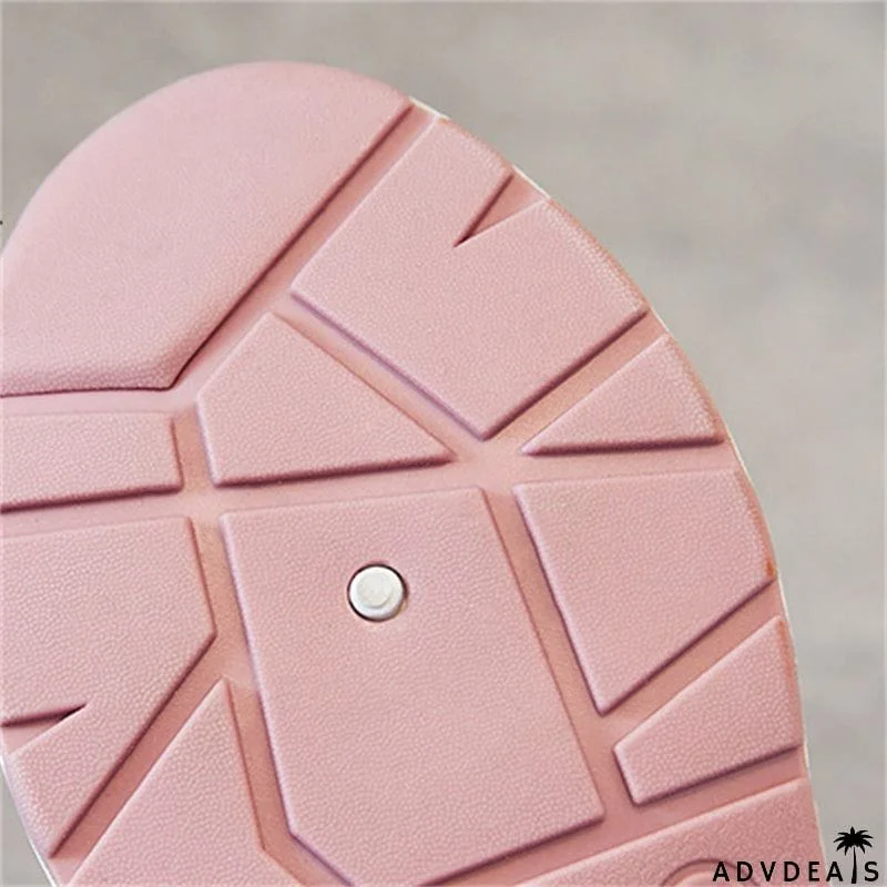 Breathable Solid Color Slip-On Thick-Soled Shoes