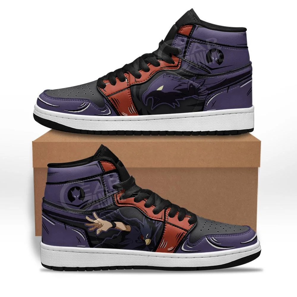 Kingofallstore - Fumikage Tokoyami Sneakers Custom Anime My Hero Academia Shoes Great Gift For Fan