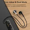 BT 5.4 Lapel-Clip Neckband Earbuds TYPE-C Rechargeable Sound Amplifiers Headphones Lightweigth Hearing Aids Earphones for Sport/Cycling/Travel/Live Streaming/Sleep