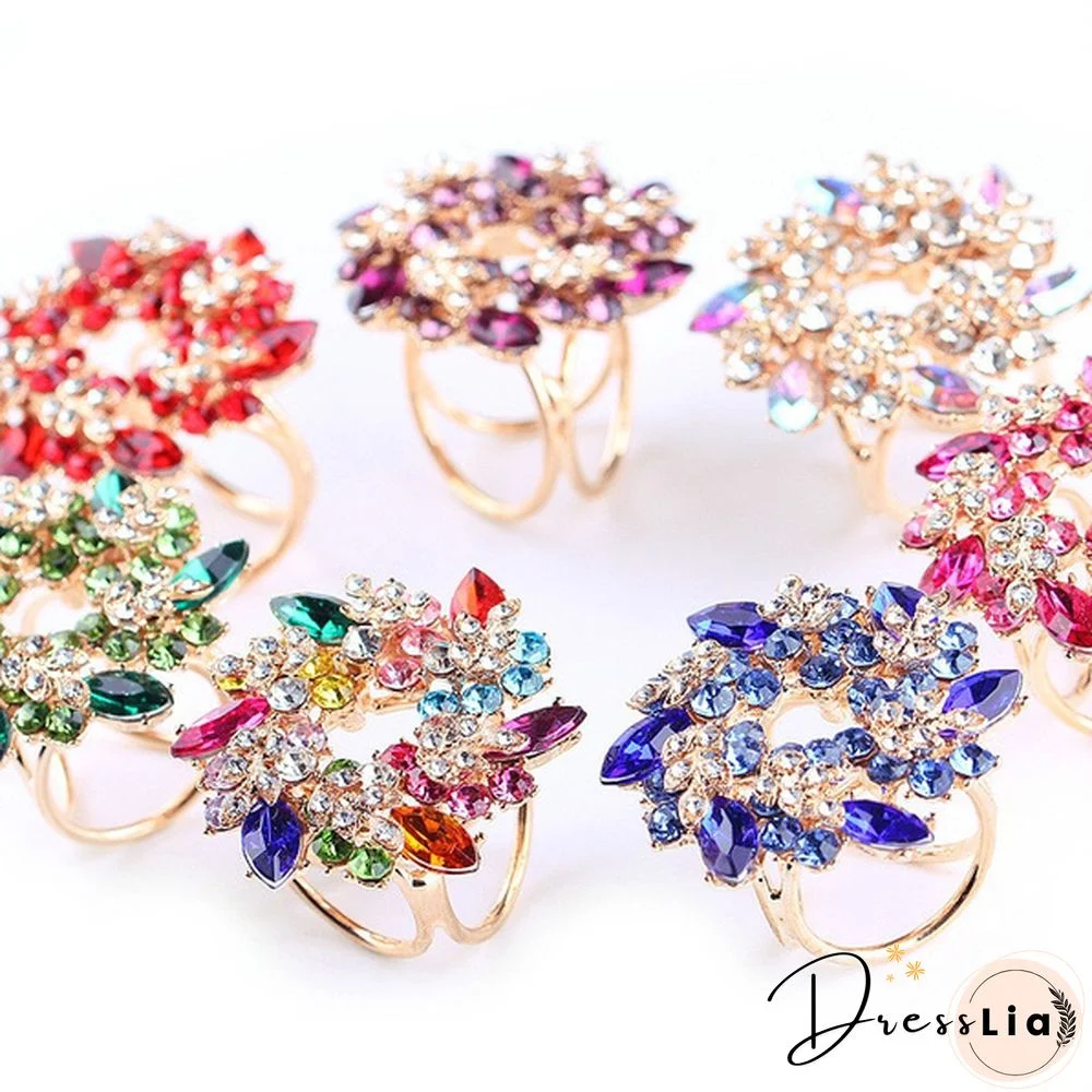 1 Pc Korean Fashion Copper Hollow Wreath Three-ring Silk Scarf Buckle Pearl Shawl Buckle Alloy High-grade Brooch