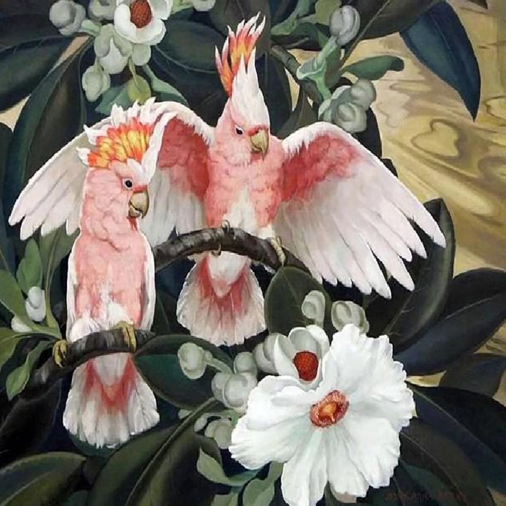 Diamond Painting - Full Round - Bird and Flower