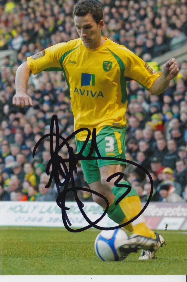 NORWICH CITY HAND SIGNED ADAM DRURY 6X4 Photo Poster painting.