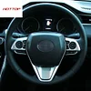 适用于丰田20款Harrier改装方向盘按键装饰框 威飒专用方向盘亮片