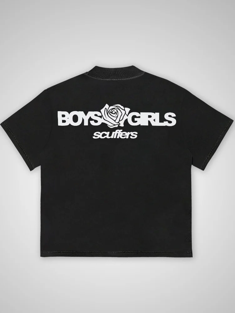 Scuffers Basic Versatile Rose Text T-shirt