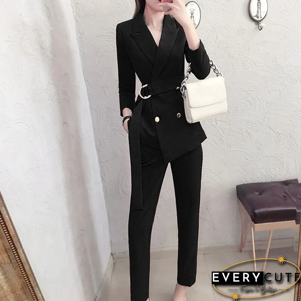 New Korean Piece Sets Women Outfits Sweatsuits Woman Clothes Tweed Set Solid Color Plus