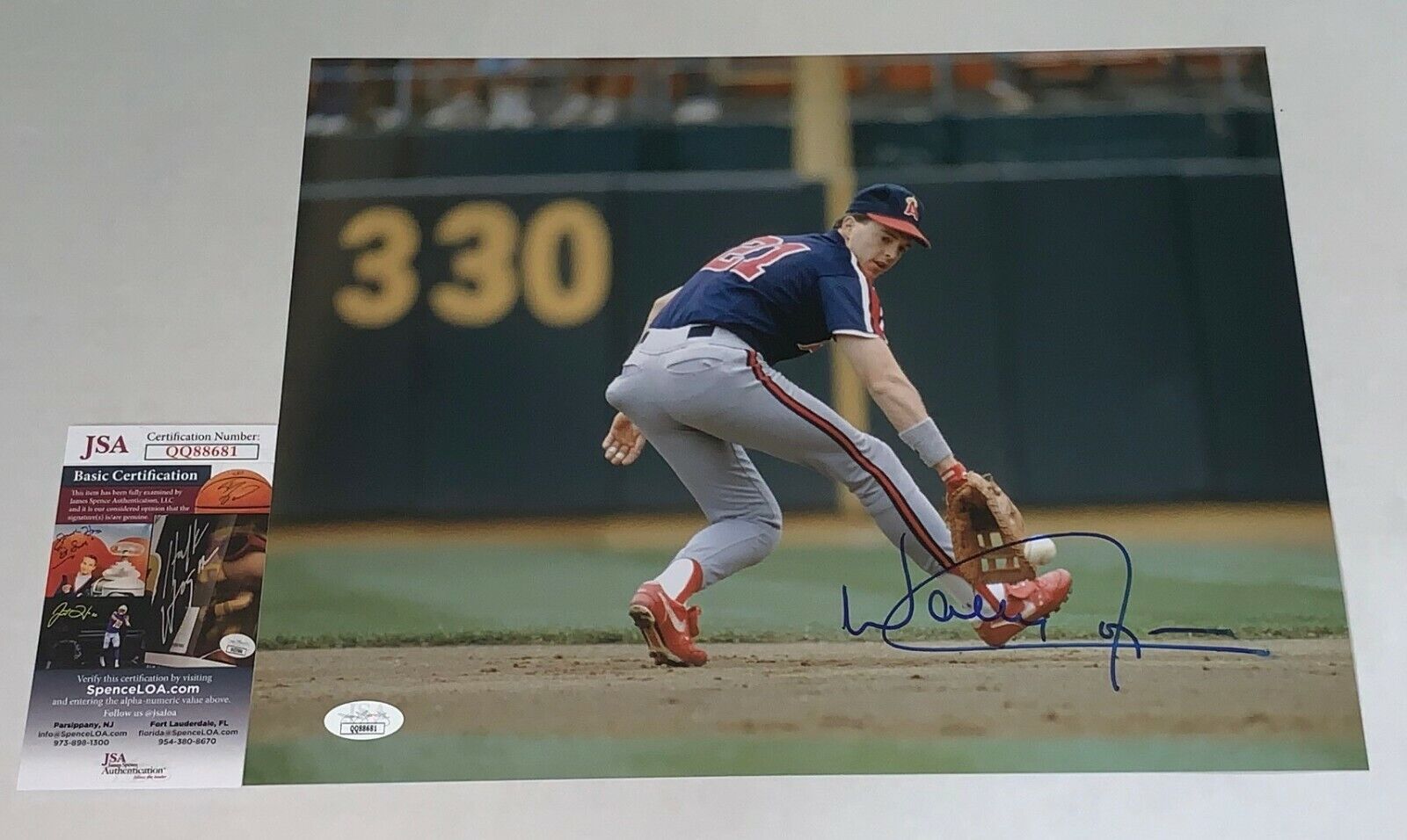 Wally Joyner signed California Angels 11x14 Photo Poster painting autographed JSA