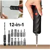 Cordless Electric Screwdriver with 12-Piece Bit Mini Cordless Power Screwdriver Set USB-C Rechargeable for Furniture Assembly Electronics Repair DIY