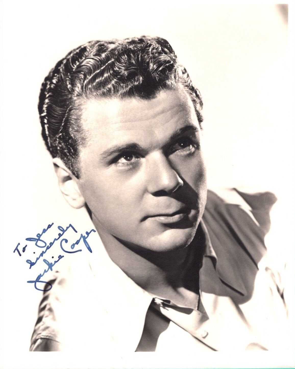 Jackie Cooper Actor Hand Signed Autograph 8x10 Vintage Photo Poster painting