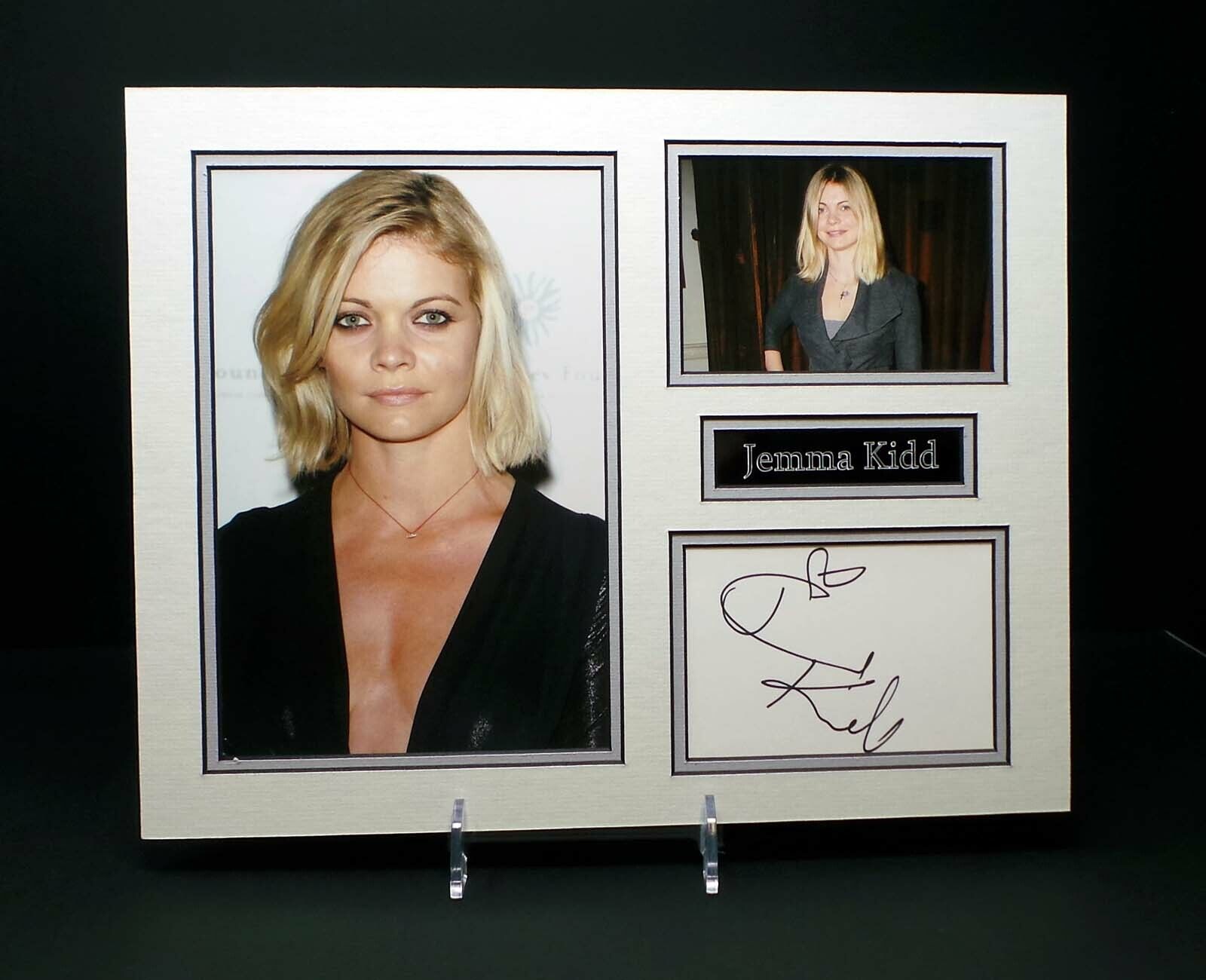 Jemma KIDD Signed Mounted Sexy Photo Poster painting Display AFTAL RD COA Fashion Model