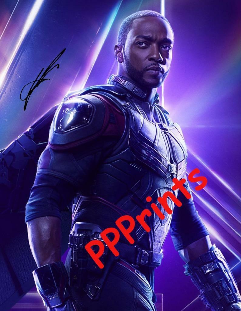 ANTHONY MACKIE FALCON AVENGERS SIGNED AUTOGRAPHED 10X 8